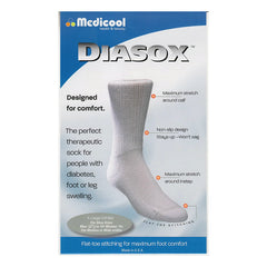 Medicool DiaSox Diabetic Socks - White