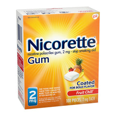 Nicorette Gum - 2mg - Fruit Chill - 100ct