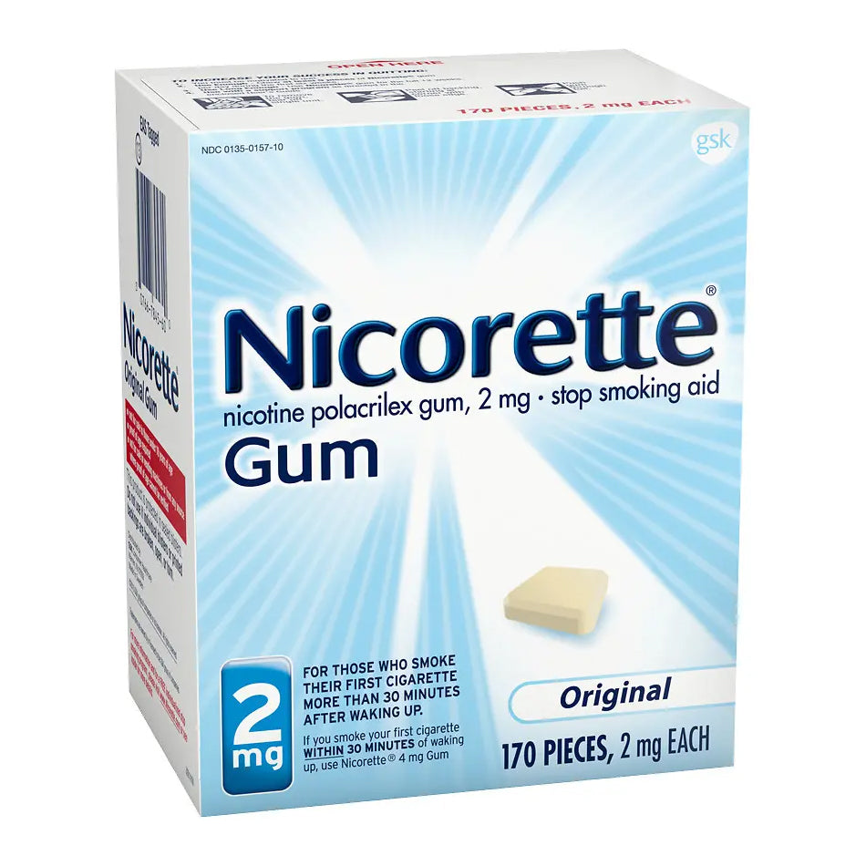 Nicorette Gum - 2mg - Original - 170 Pieces