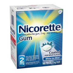 Nicorette Gum - 2mg - White Ice Mint 160ct