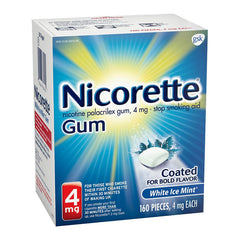 Nicorette Gum - 4mg - White Ice Mint 160ct