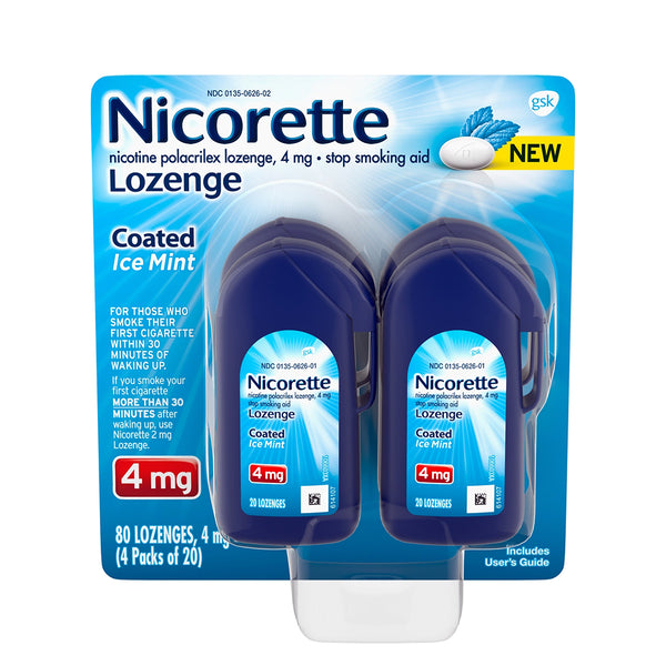 Nicorette 4mg Coated Nicotine Lozenges - Ice Mint