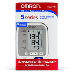 BLOOD PRESSURE MONITOR Omron 5 Series Wireless Upper Arm Monitor BP742 Open  Box