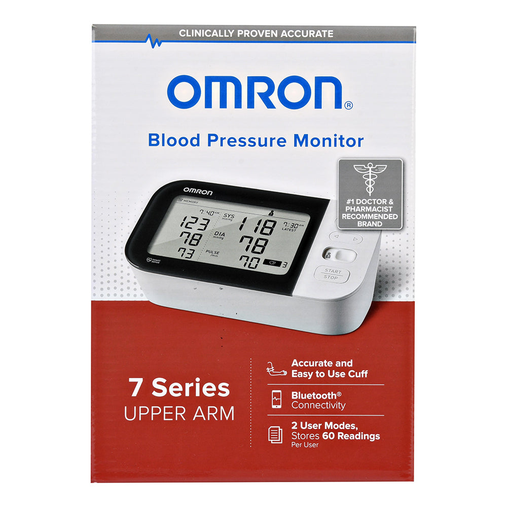 OMRON BLOOD PRESSURE MONITOR 3 SERIES UPPER ARM ONE-TOUCH OPERATION BP7100  - NEW