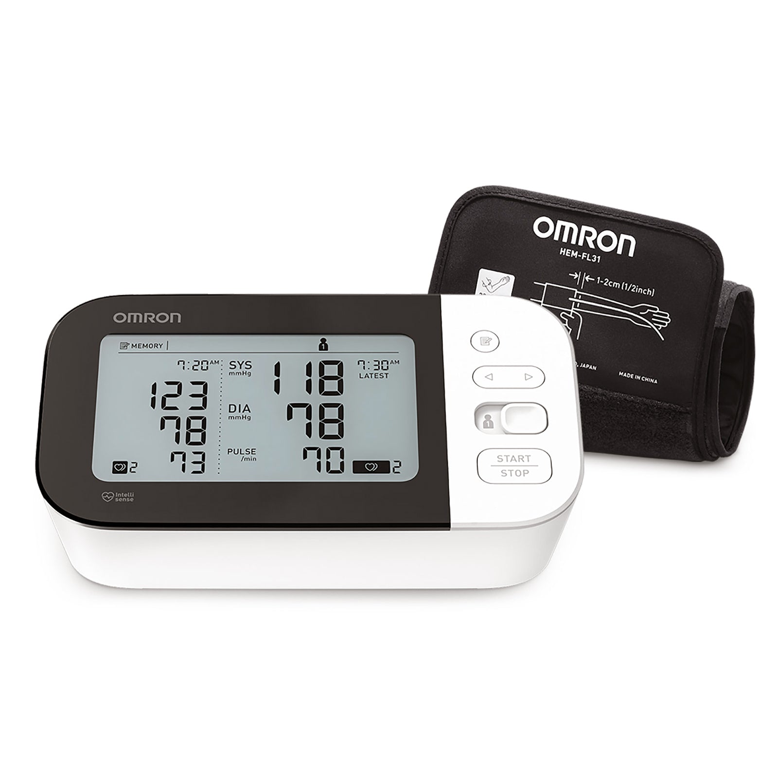 OMRON BLOOD PRESSURE MONITOR 3 SERIES UPPER ARM ONE-TOUCH OPERATION BP7100  - NEW