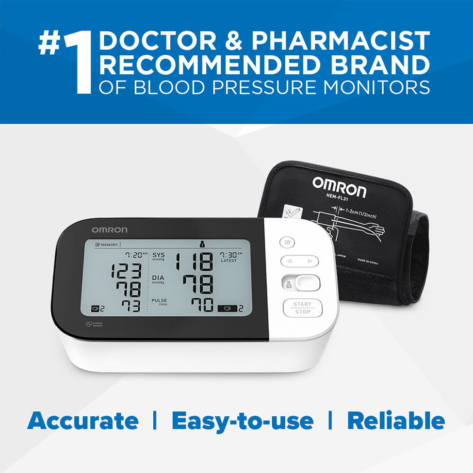 OMRON Comparison Chart  Upper Arm Blood Pressure Monitors