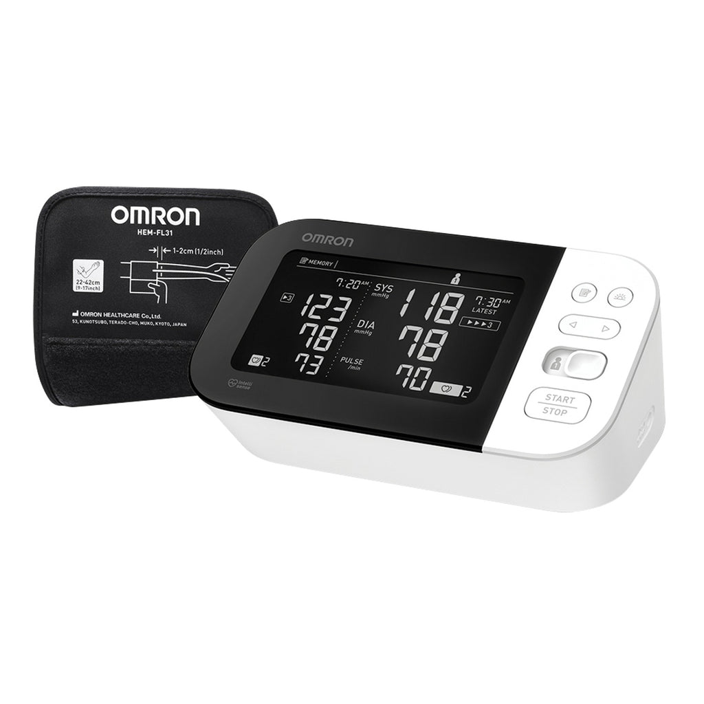 OMRON Platinum Blood Pressure Monitor, Upper Arm Cuff, Digital Bluetooth  Blood Pressure Machine, Stores Up To 200 Readings for Two Users (100 each)