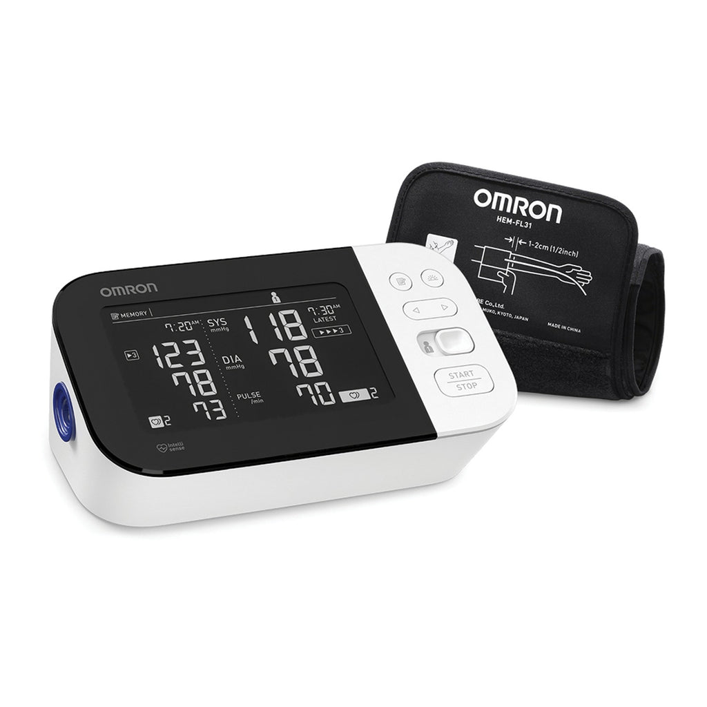  OMRON Silver Blood Pressure Monitor, Upper Arm Cuff, Digital  Bluetooth Blood Pressure Machine, Stores Up To 80 Readings : Health &  Household