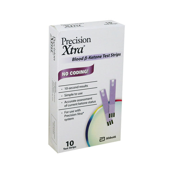 Precision Xtra Blood Ketone Test Strips 10ct