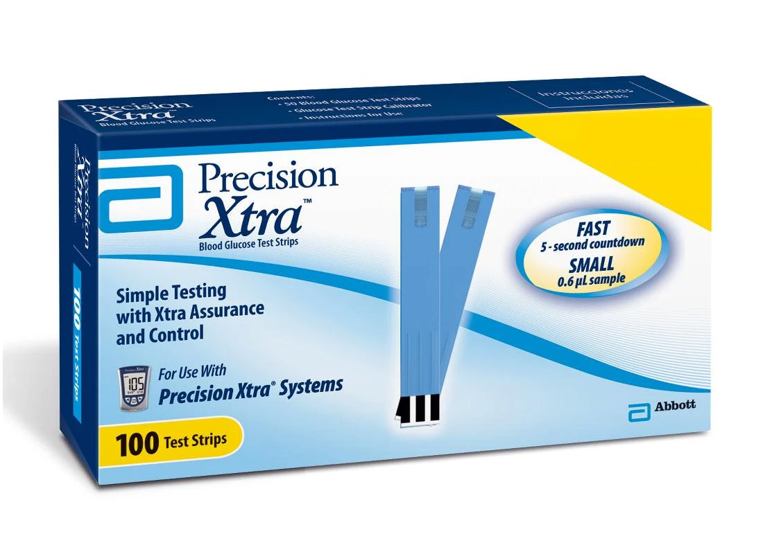 Precision Xtra Glucose Test Strips 100ct