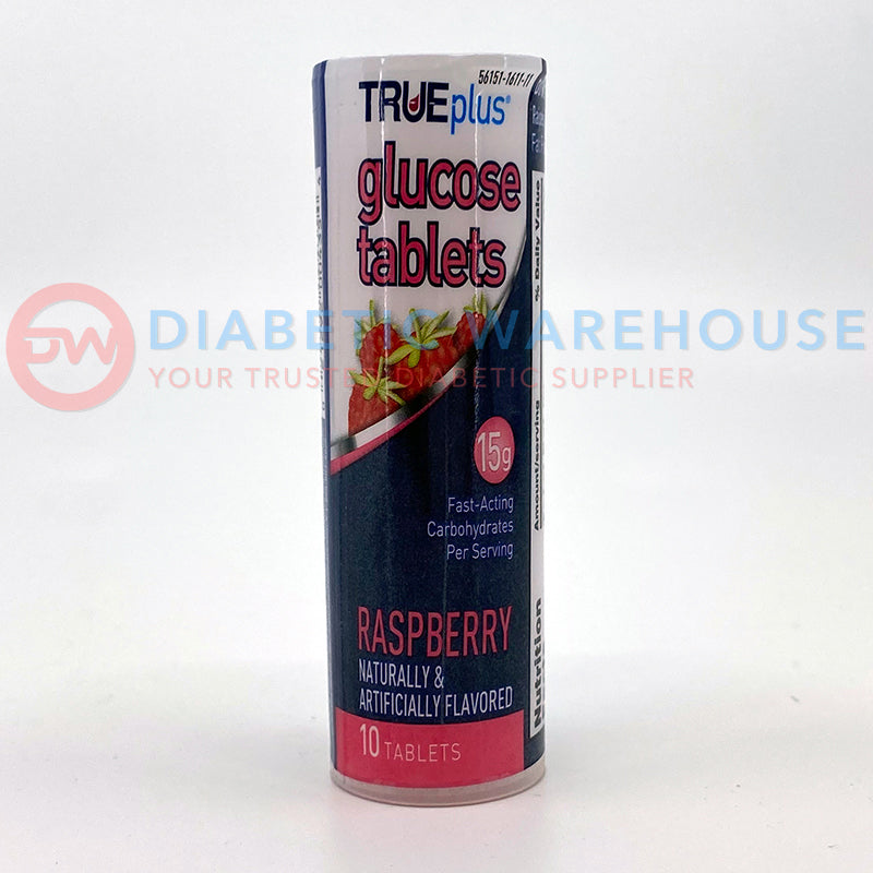 TRUEplus Glucose Tablets - Raspberry 10 ct
