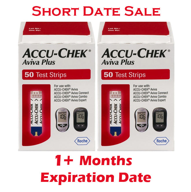 Accu-Chek Aviva Plus Test Strips 100ct - Short Dated - 1 Month