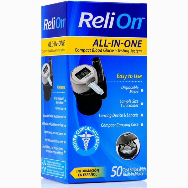 Relion ALL-IN-ONE Blood Glucose Testing System