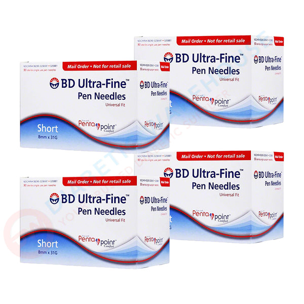 BD Ultra Fine Syringes 1cc 8mm 31g 90's