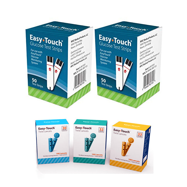EasyTouch Test Strips 100ct & 100 Lancets