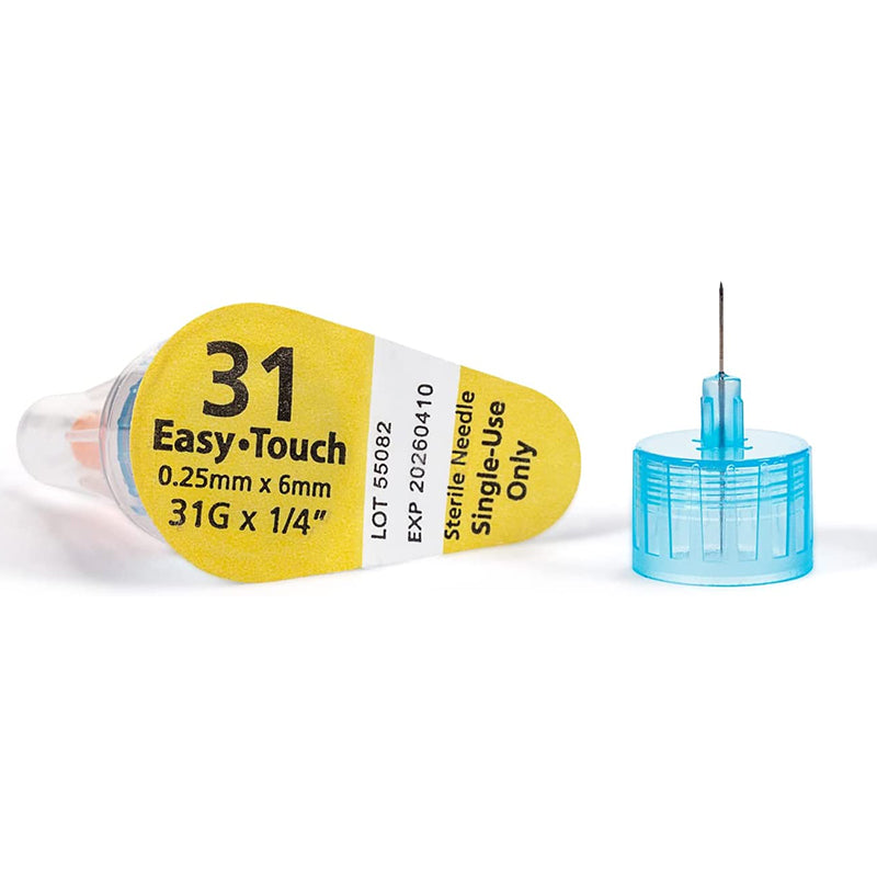 EasyTouch Pen Needles 31G 6mm 100/bx