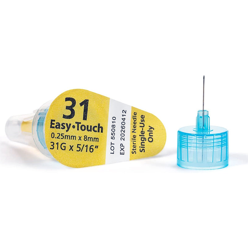 EasyTouch Pen Needles 31G 8mm 100/bx Pack of 4