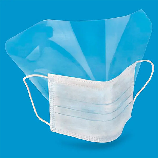 Face mask with eye shield