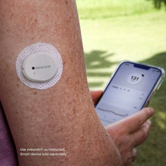 Dexcom G7 App with Sensor on Arm