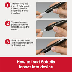 How to Load Accu-Chek Softclix lancets into device