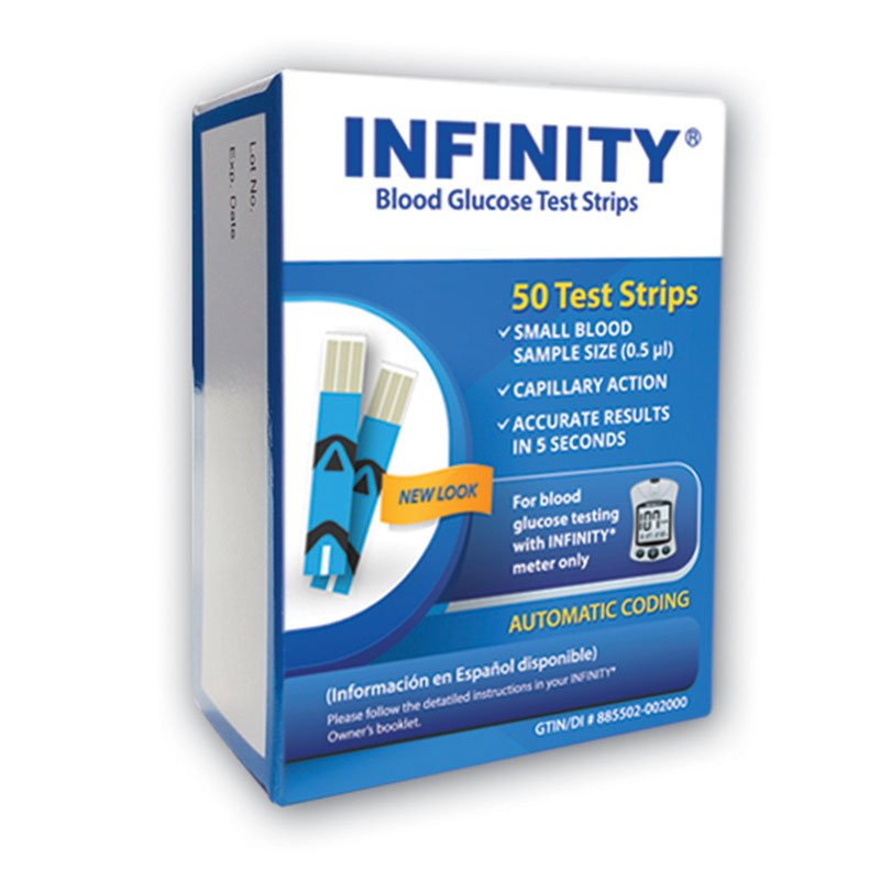 Infinity Glucose Test Strips 50ct