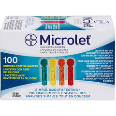 Bayer Color Microlet Lancets 100ct