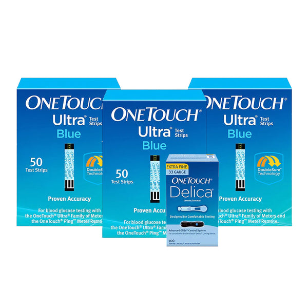 One Touch Ultra Test Strips 150ct with 100 FREE Lancets