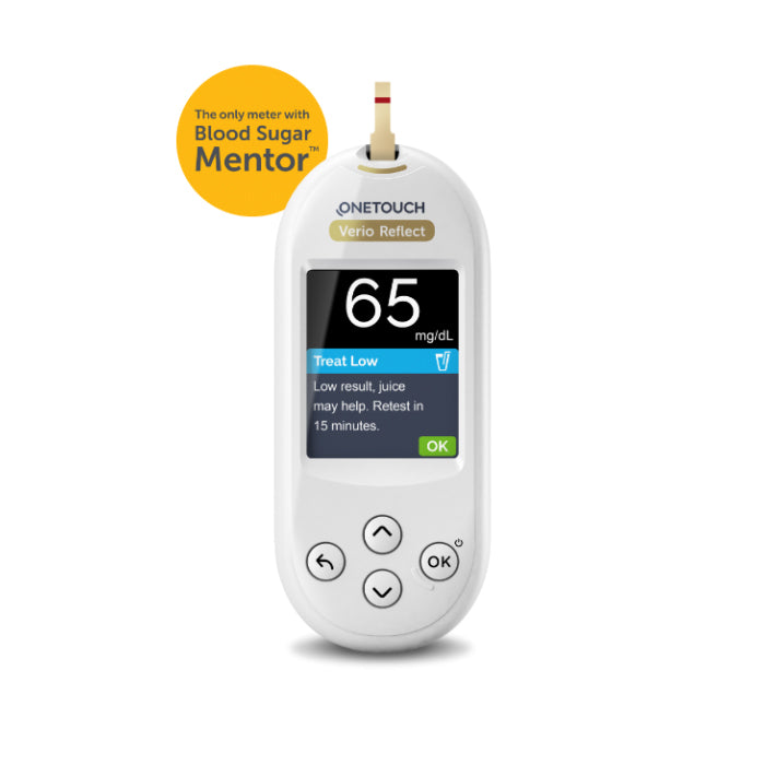  OneTouch Verio Reflect Blood Glucose Meter Kit - Includes  Lancing Device, Lancets, Test Strips & Carrying Case for Diabetes Testing  and Monitoring : Health & Household