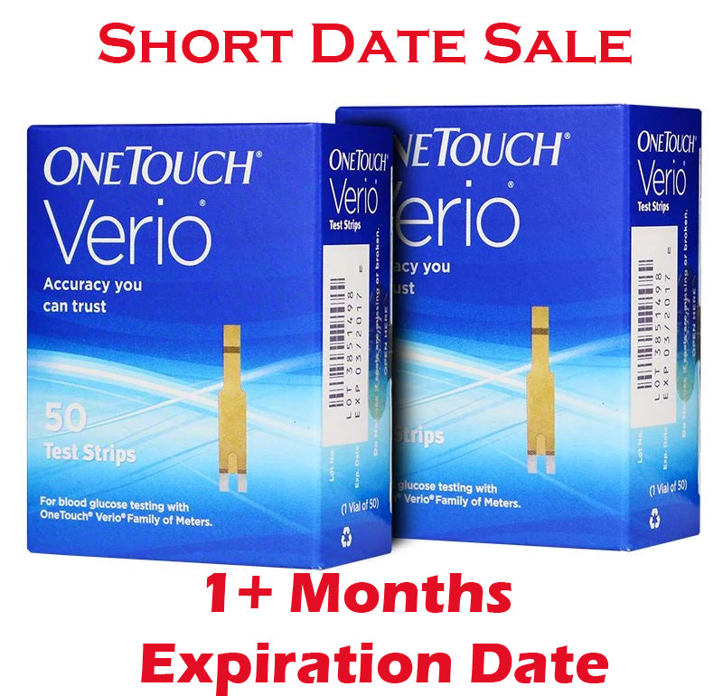 One Touch Verio Test Strips 100ct - Short Dated - 1 Month