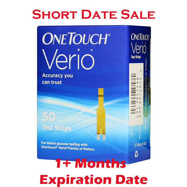 One Touch Verio Test Strips 50ct - Short Dated - 1 Month