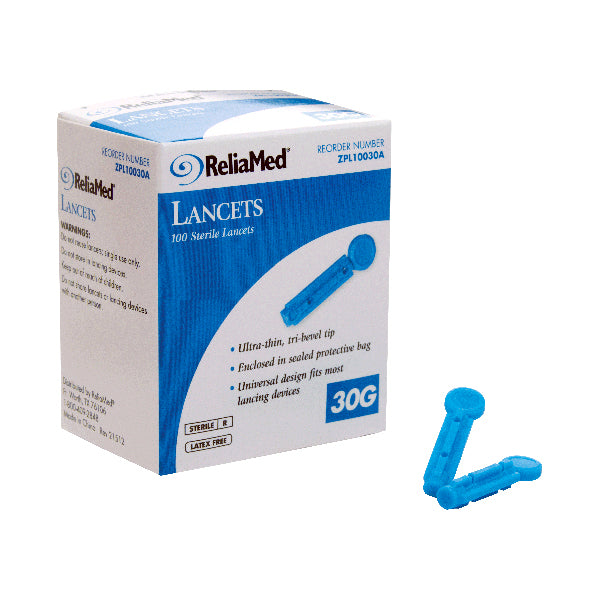 Reliamed Safety Seal Lancets 30g 100ct
