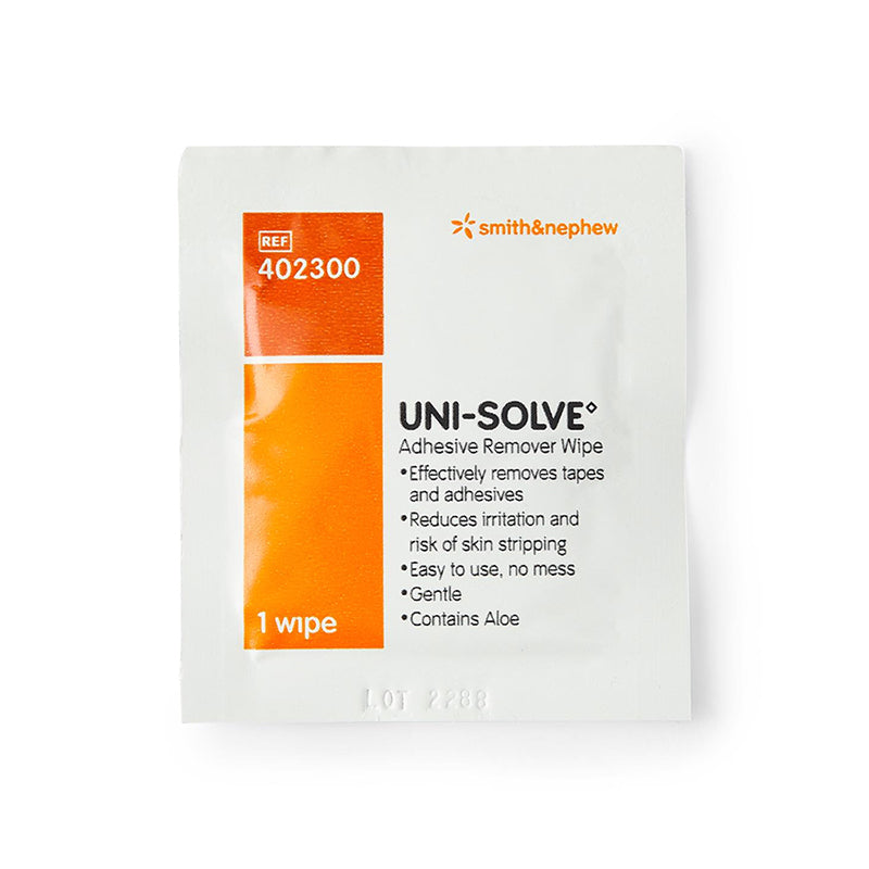 Uni-Solve Adhesive Remover Wipes Wpe 50 Wholesale Supplier 🛍️- Smith &  Nephew OTC Superstore