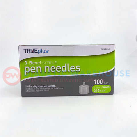 TRUEplus 5-Bevel Pen Needle - 31G 8mm