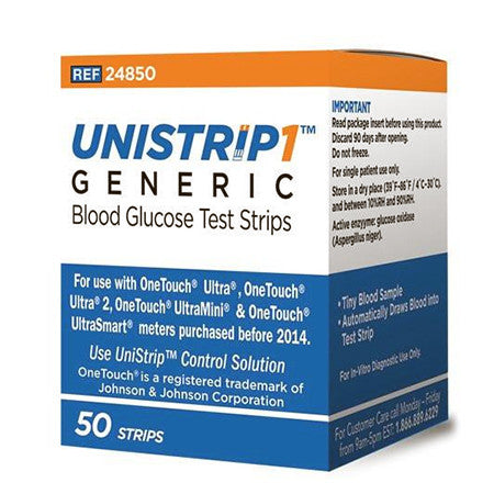 UniStrip Glucose Test Strips